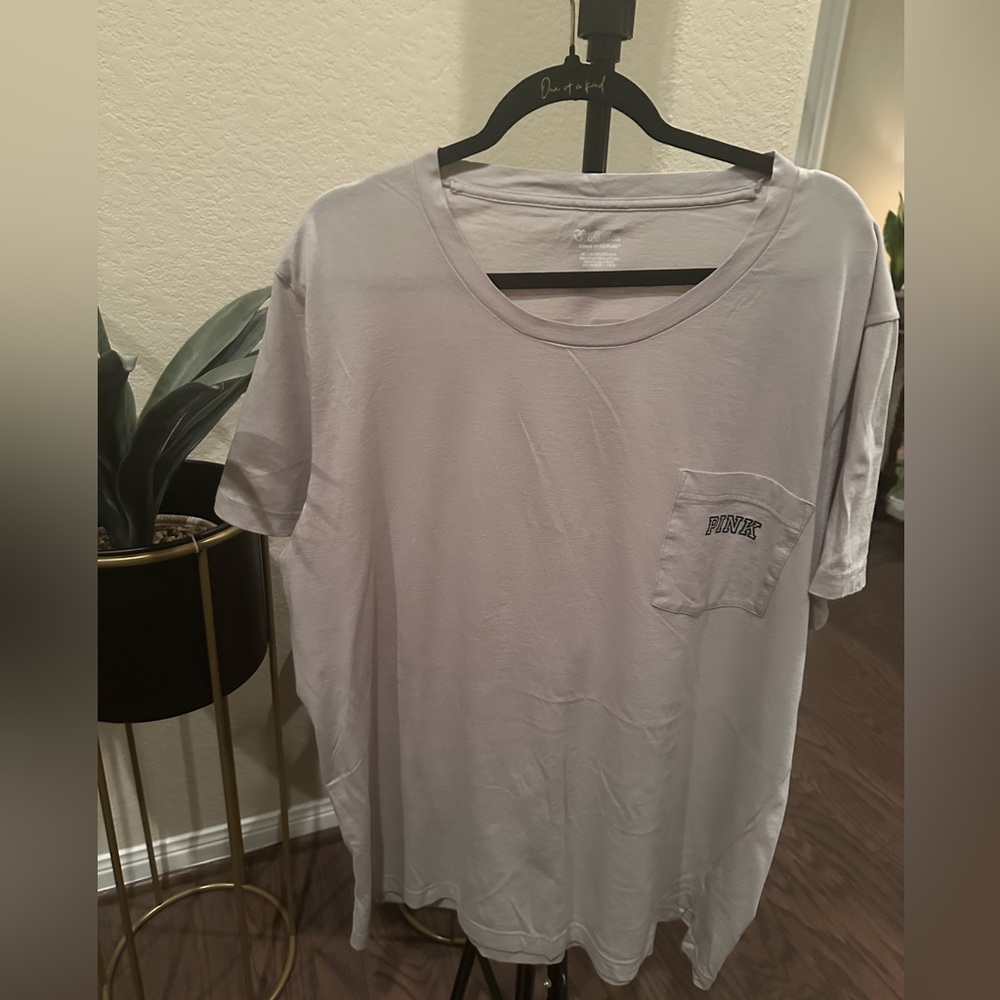 Pink Victoria Secret TShirt In Color Beige Tand Size Xl